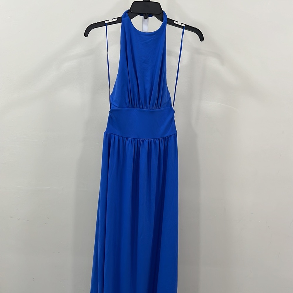 Susana Monaco halter snap maxi dress blue - Picture 5 of 11